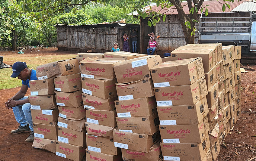 boxes of FMSC food