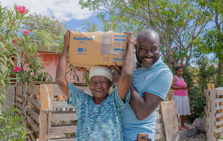 MannaPack meal delivery in Haiti