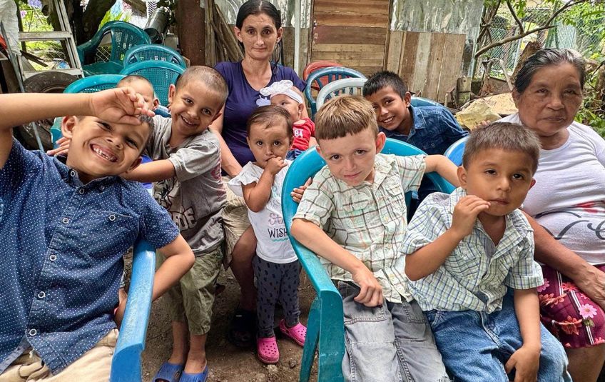 children in Honduras smiling