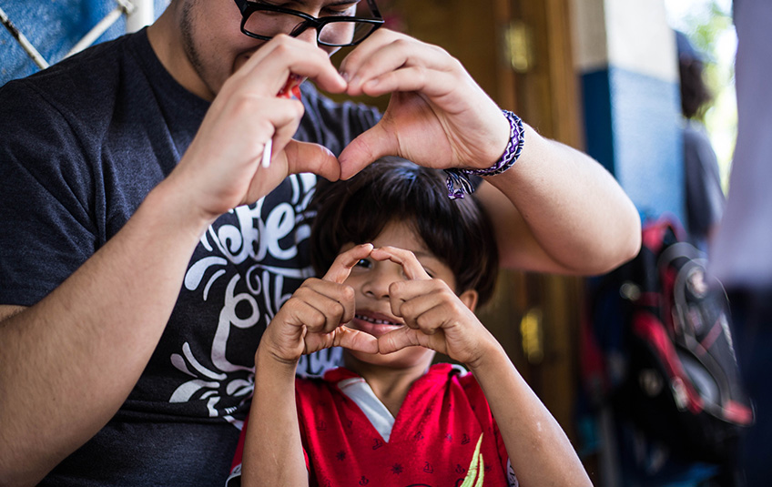 Child with Team Leader